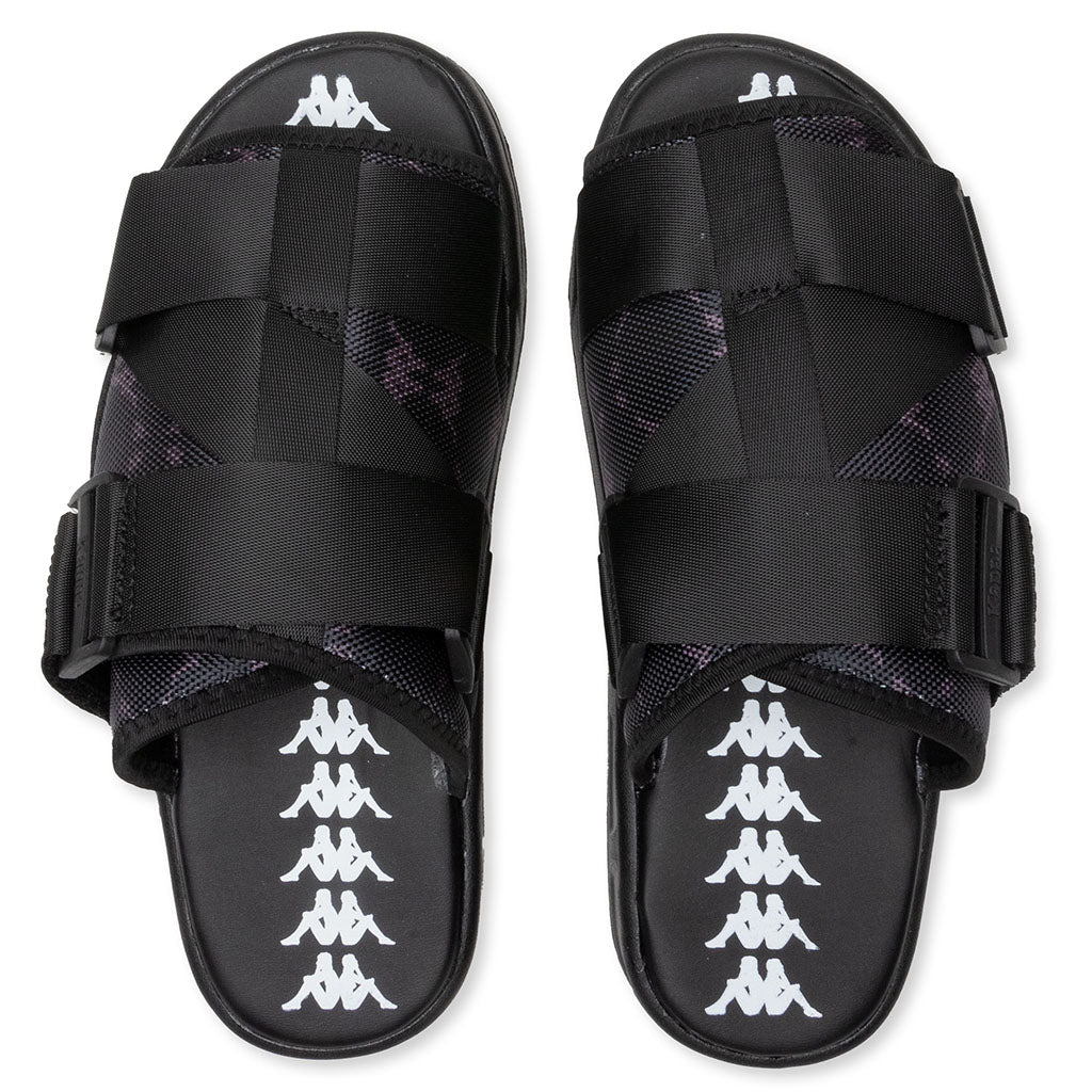 Kappa 222 Banda Mitel 4 Sandals - Black/White