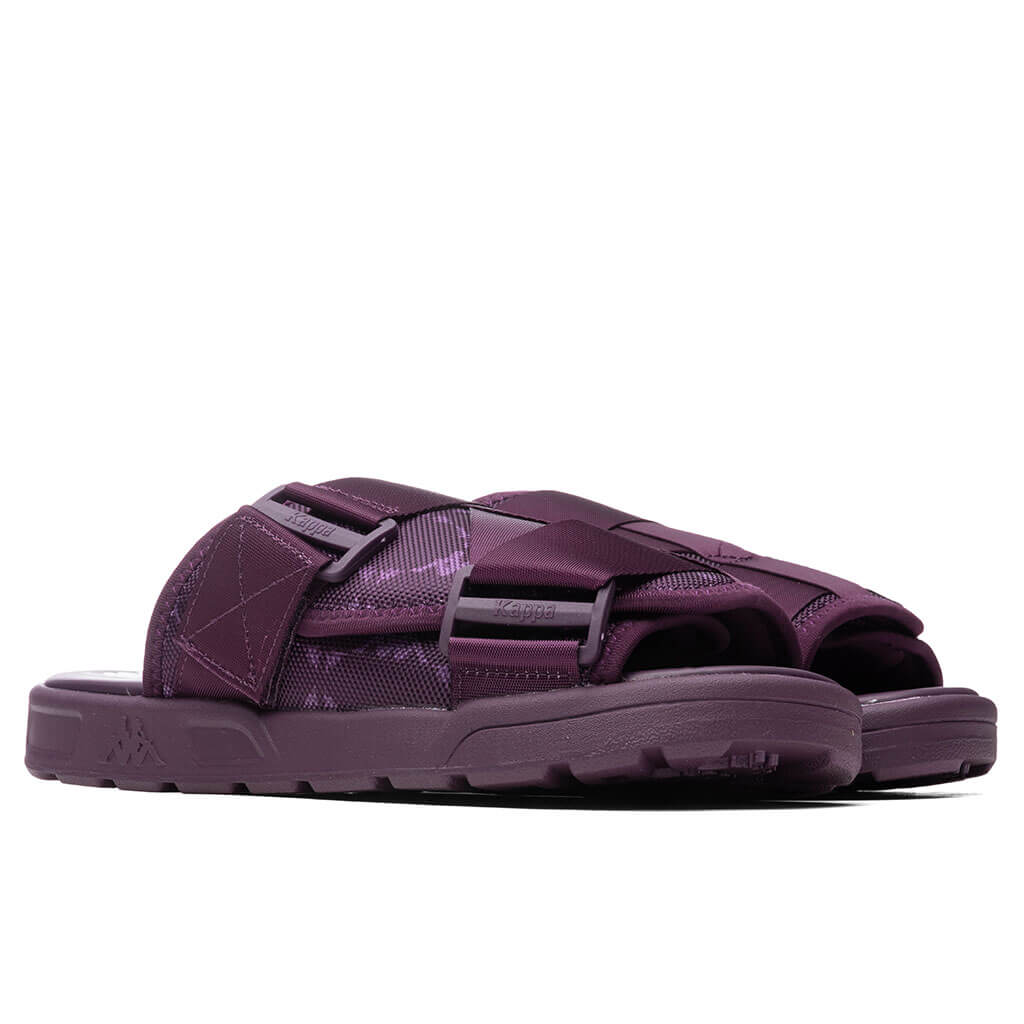 Kappa 222 Banda Mitel 4 Sandals - DK Violet/White