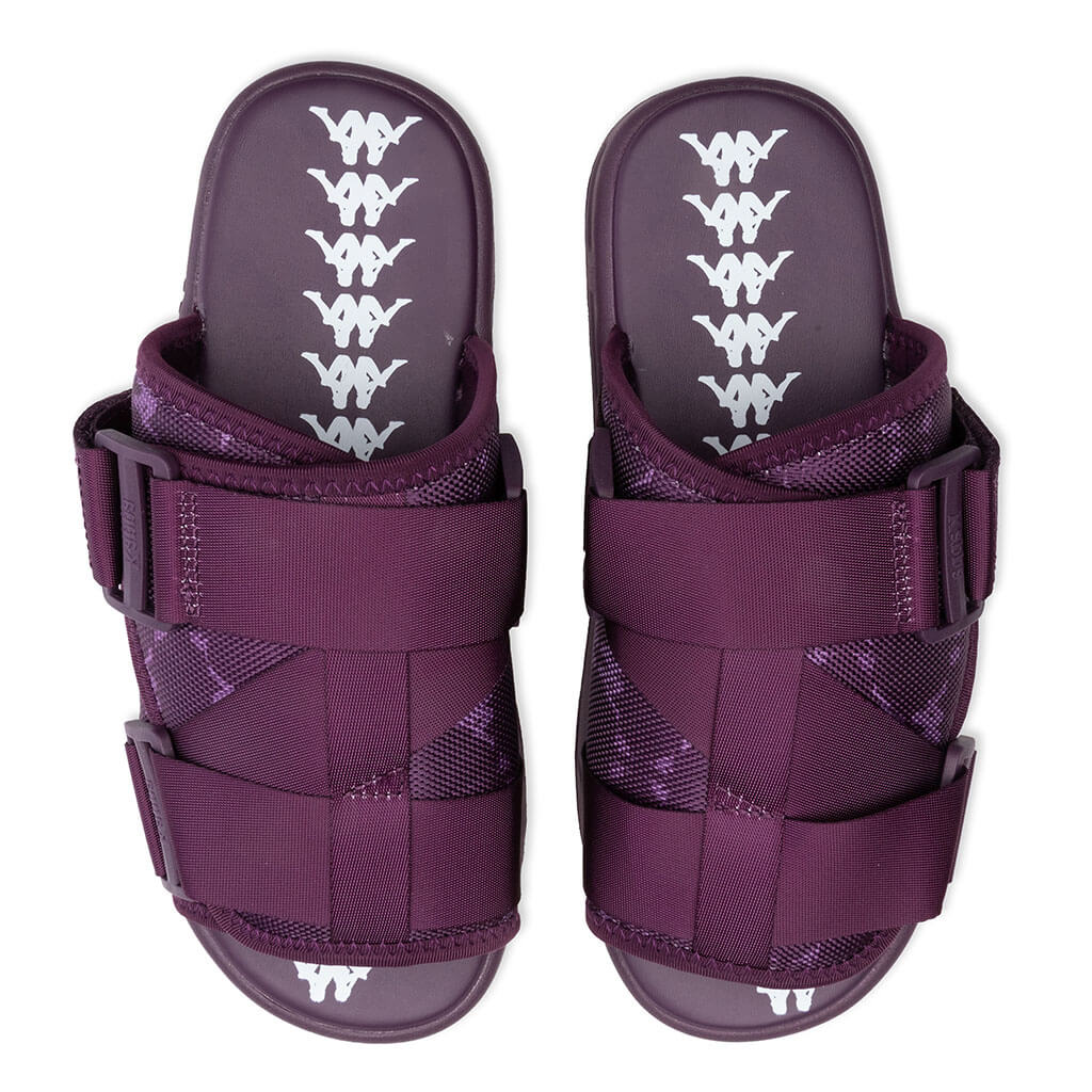 Kappa 222 Banda Mitel 4 Sandals - DK Violet/White