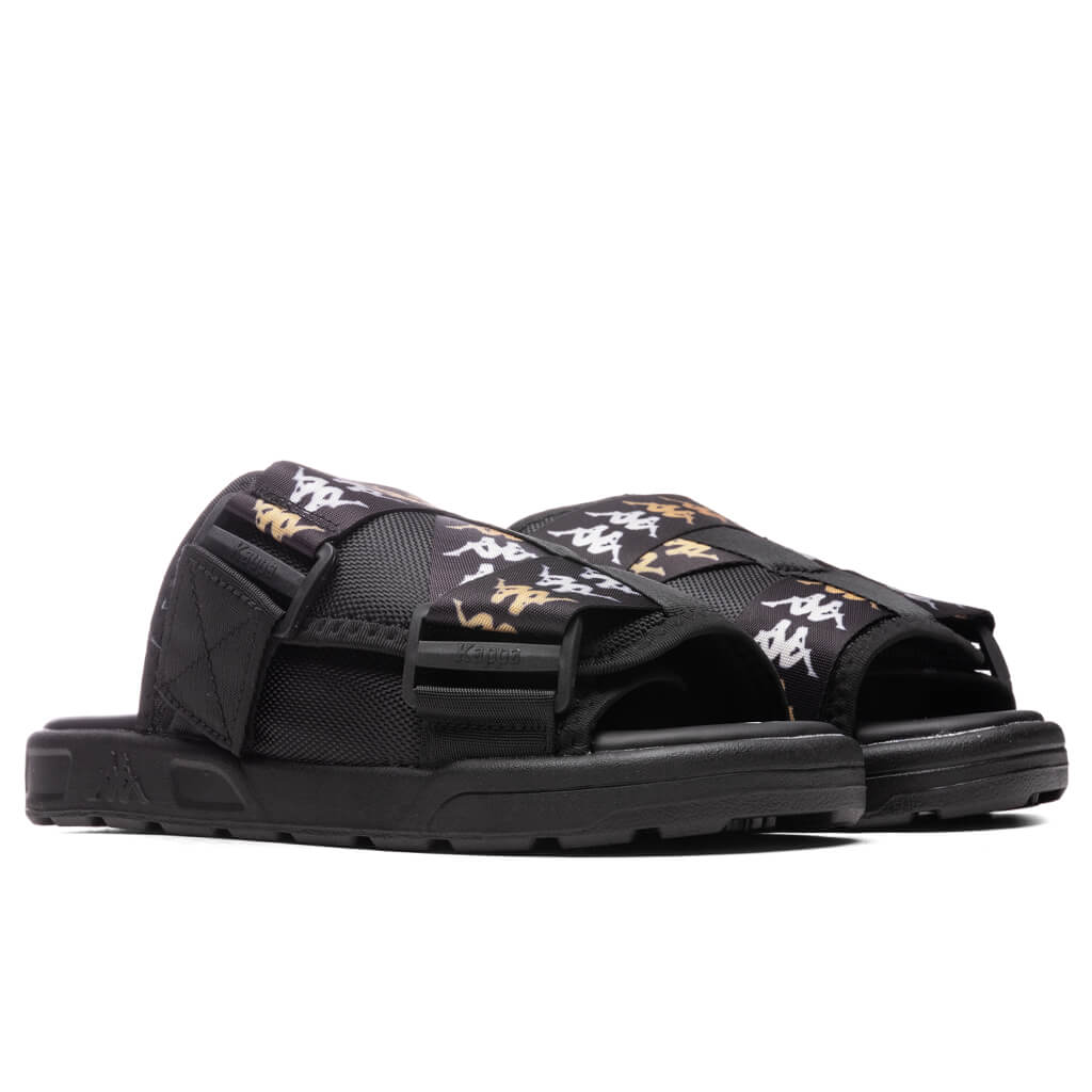 Kappa 222 Banda Mitel 7 Sandals - Black/White