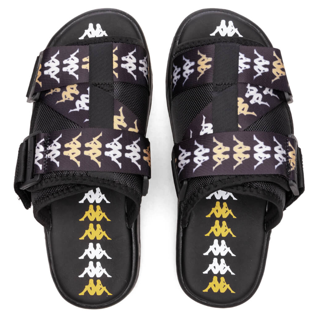 Kappa 222 Banda Mitel 7 Sandals - Black/White