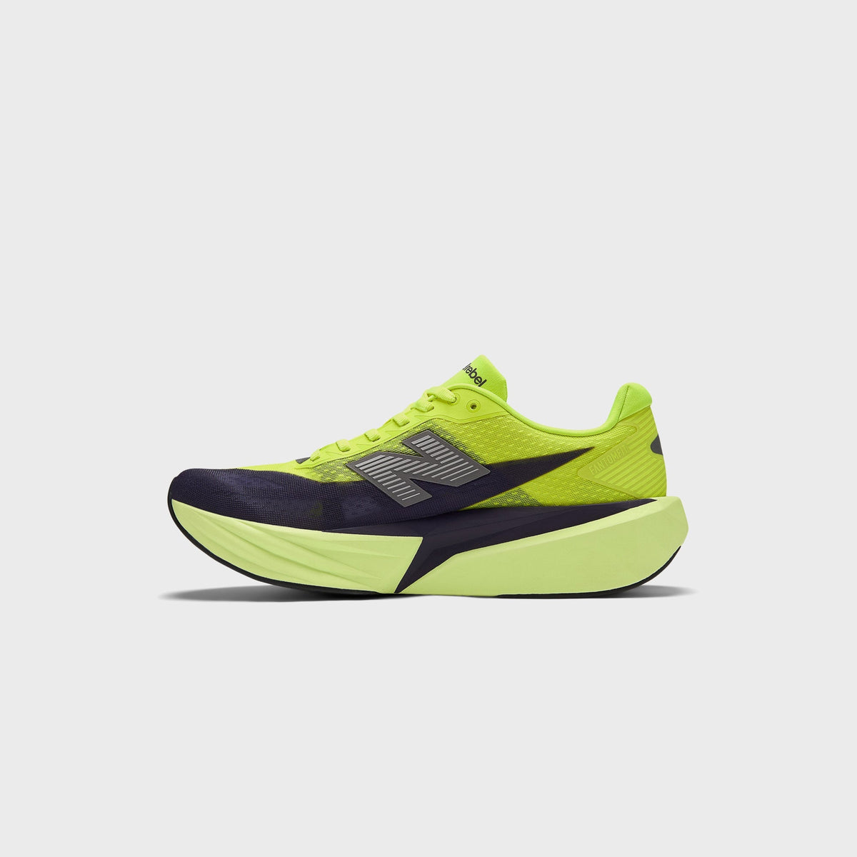 New Balance FuelCell Rebel v5 - Alkaline Green / Boysenberry / Dark Silver Metallic
