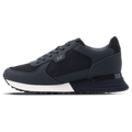 Mallet London MALLET Boundary Men's Navy Ripple Leather Trainers