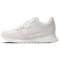 Mallet London MALLET Boundary Men's White Ripple Leather Trainers