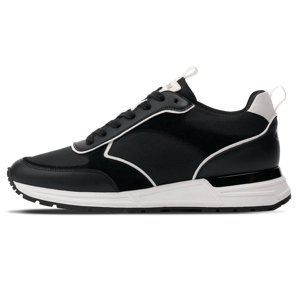 Mallet London MALLET Bethnal Men's Black White Leather Trainers