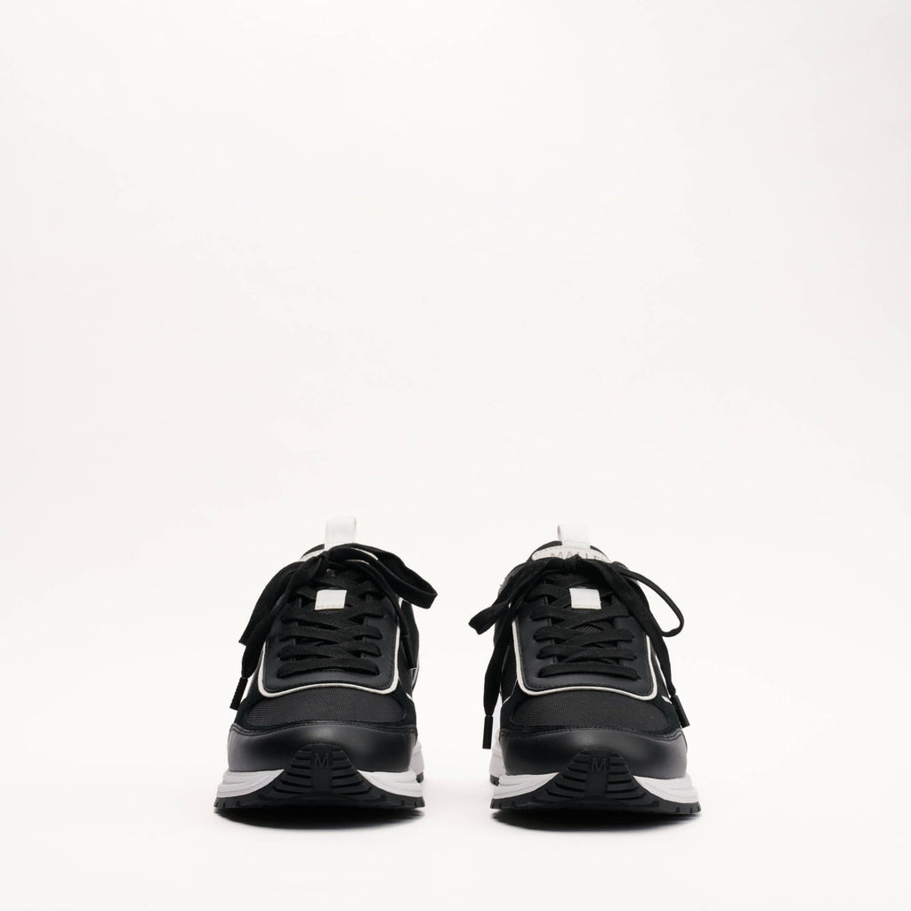 Mallet London MALLET Bethnal Men's Black White Leather Trainers