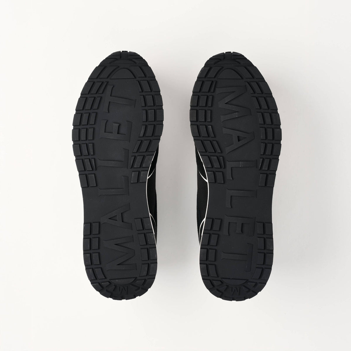 Mallet London MALLET Bethnal Men's Black White Leather Trainers