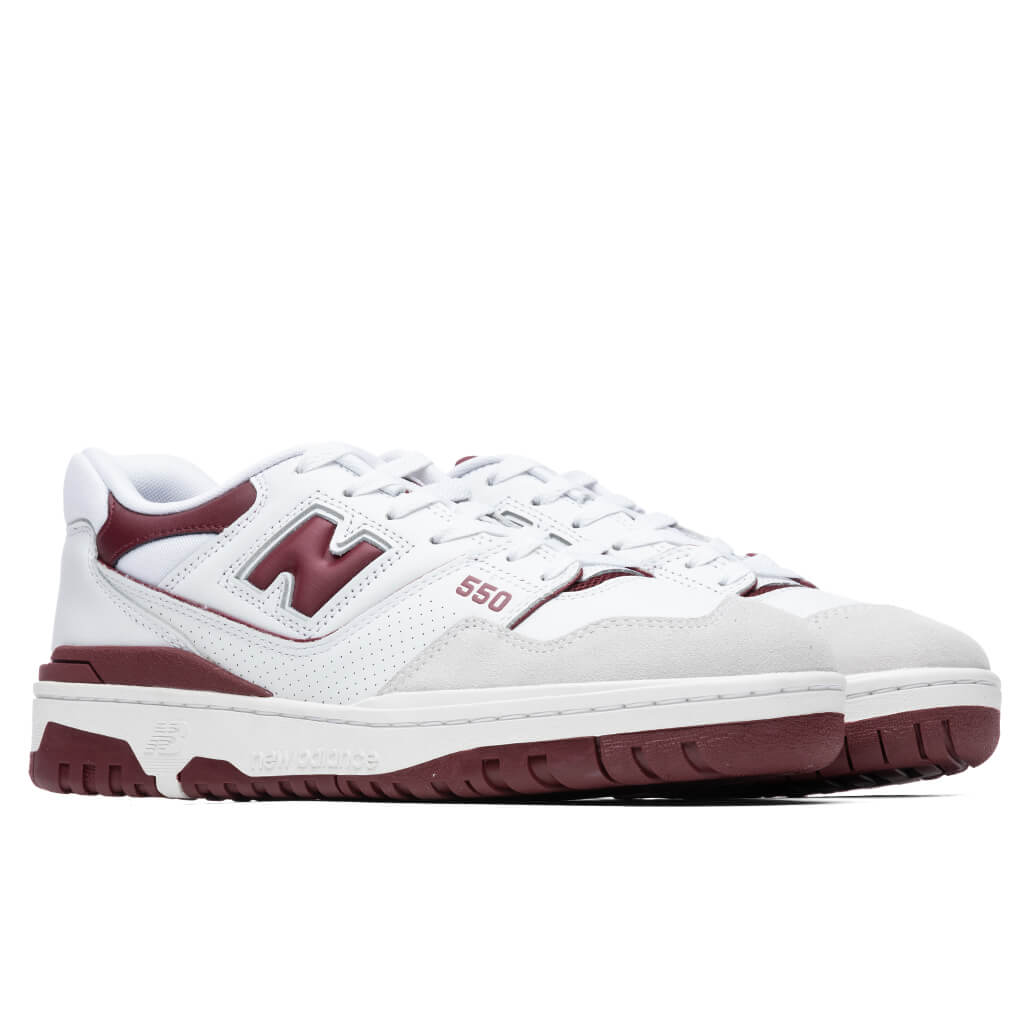 New Balance 550 - White/Maroon