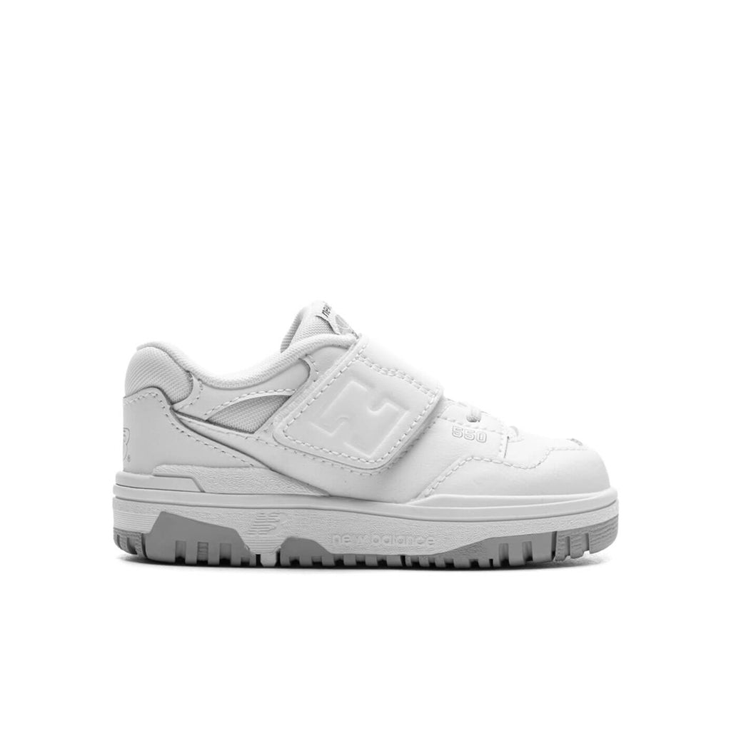 New Balance 550 Bungee Lace with Top Strap (TD) - White