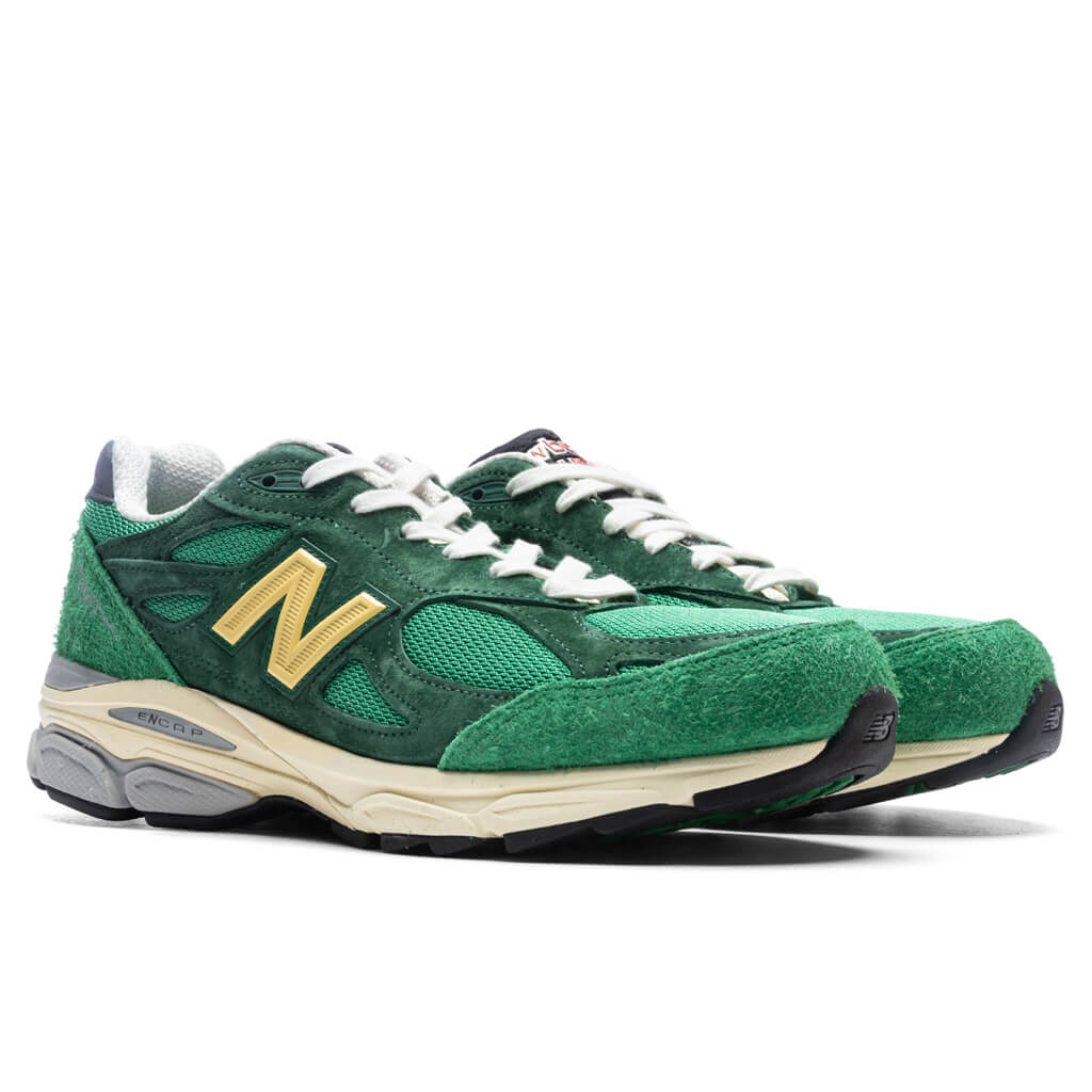 New Balance 990v3 Made in USA - Kelly Green/Varsity Gold
