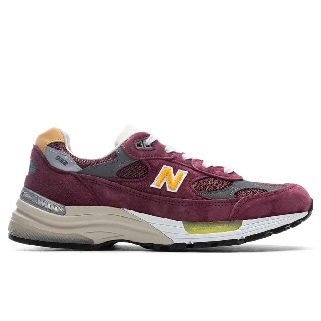New Balance 992 - Burgundy/Gold