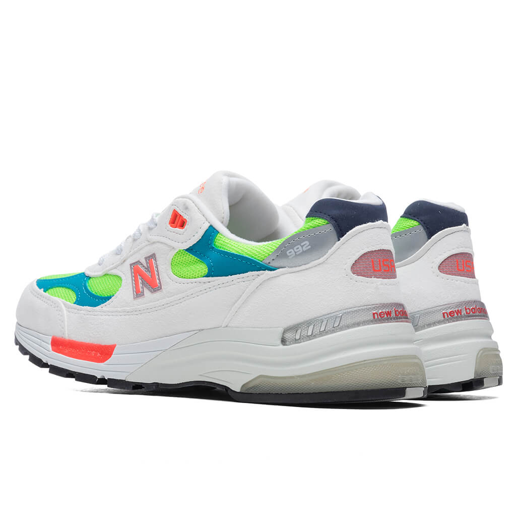 New Balance 992 - White/Yellow/Blue