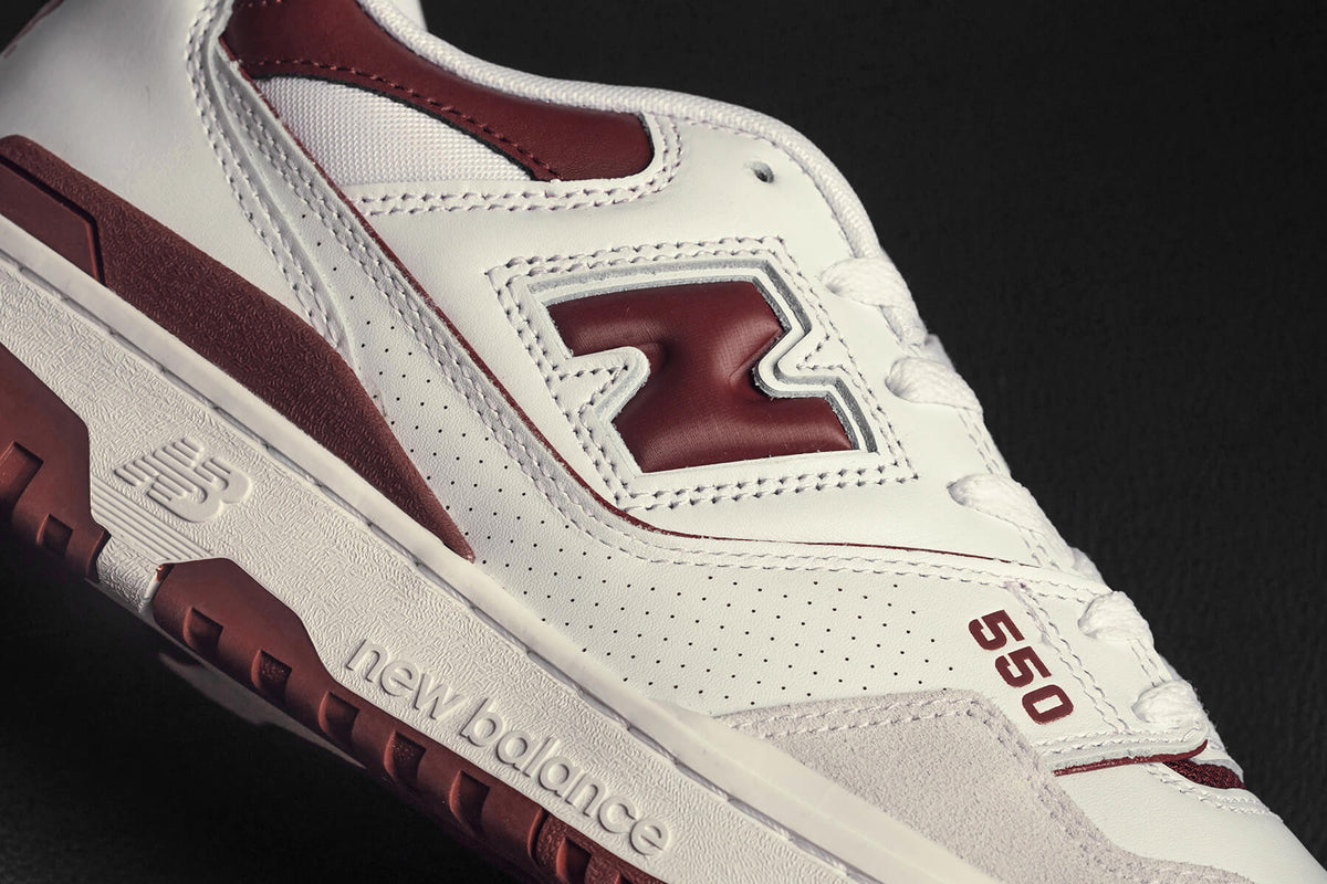 New Balance 550 - White/Maroon