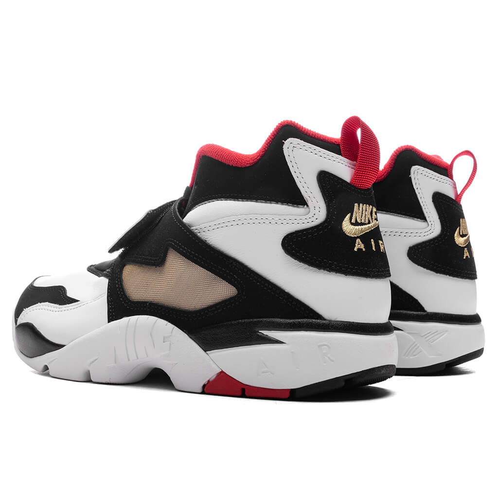 Nike Air Diamond Turf - White/Fire Red/Black/Metallic Gold