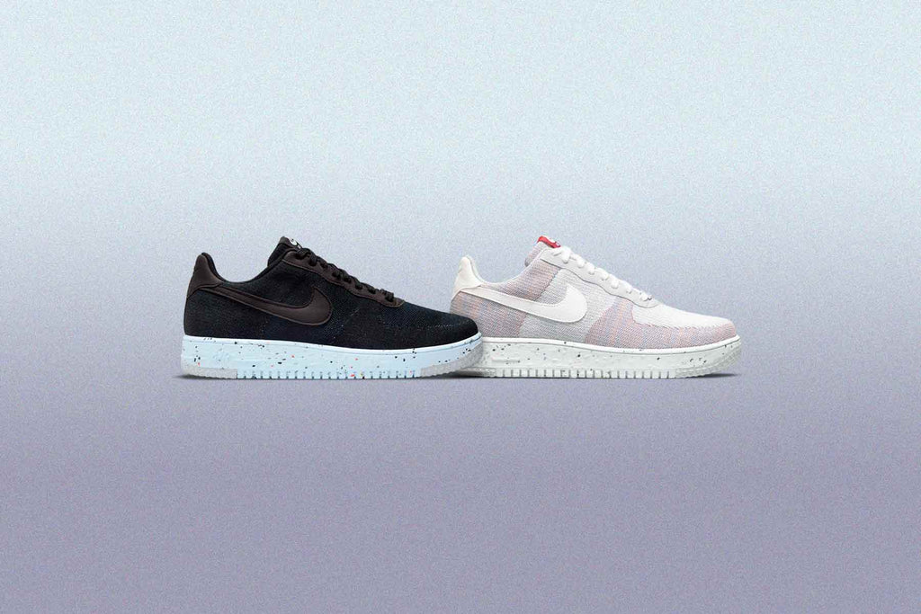 Nike Air Force 1 Crater Flyknit - Black/Chambray Blue