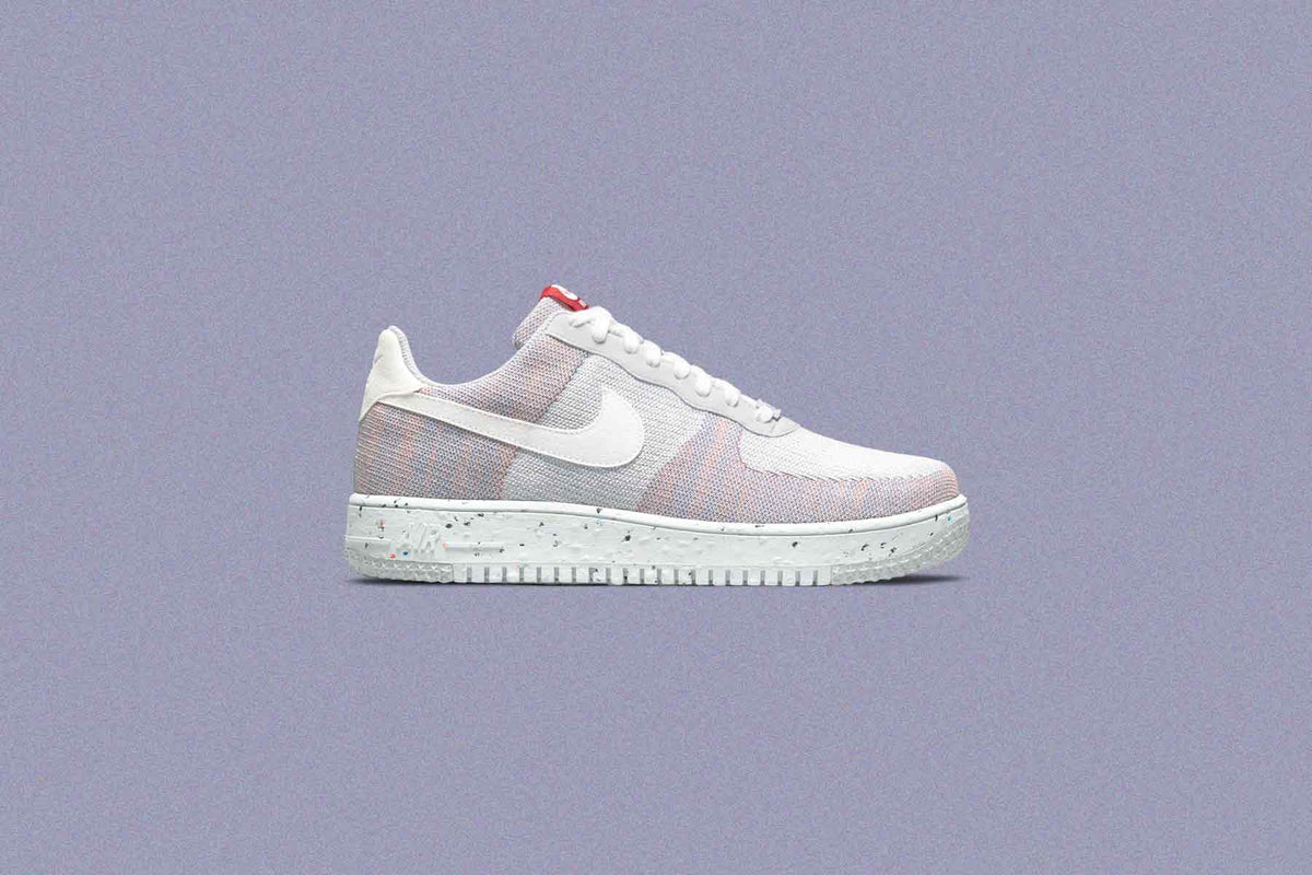 Nike Air Force 1 Crater Flyknit - Wolf Grey/White