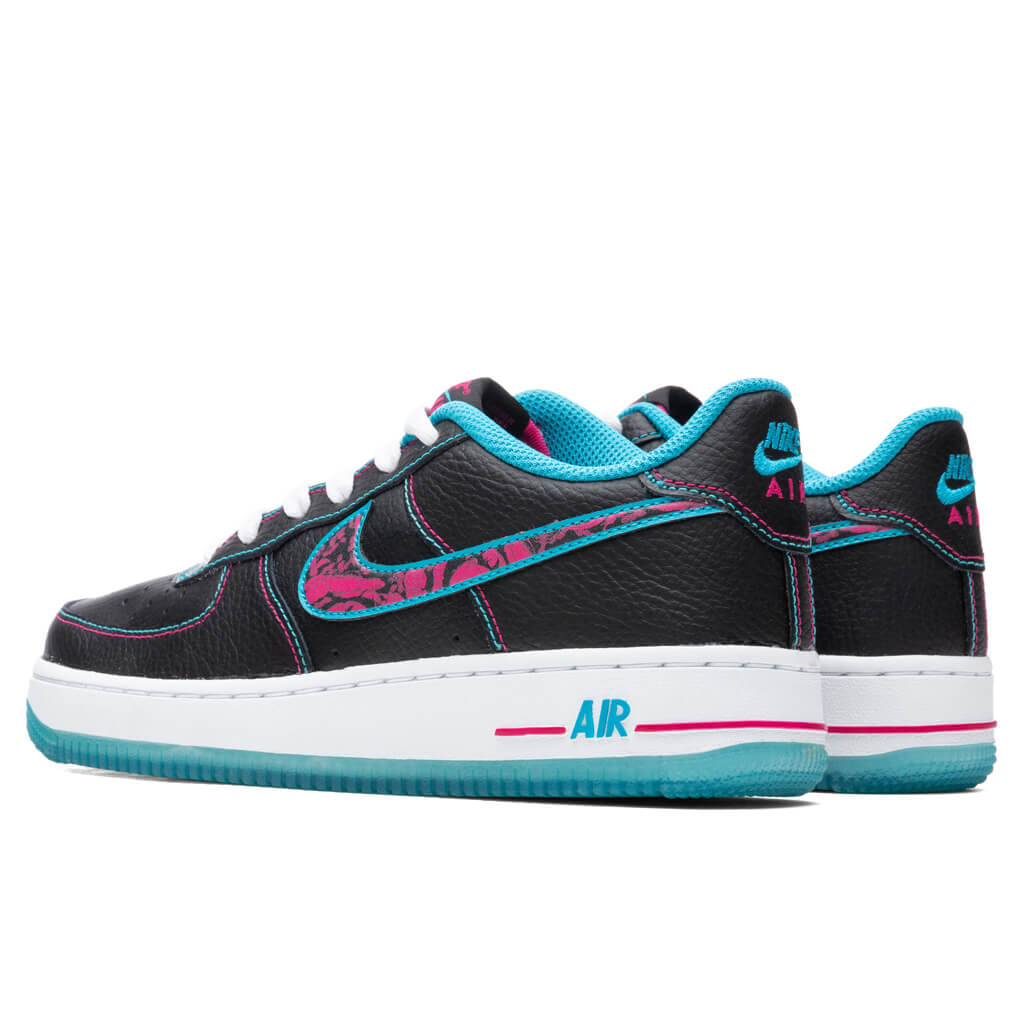 Nike Air Force 1 LV8 1 (GS) - Black/Light Blue Fury