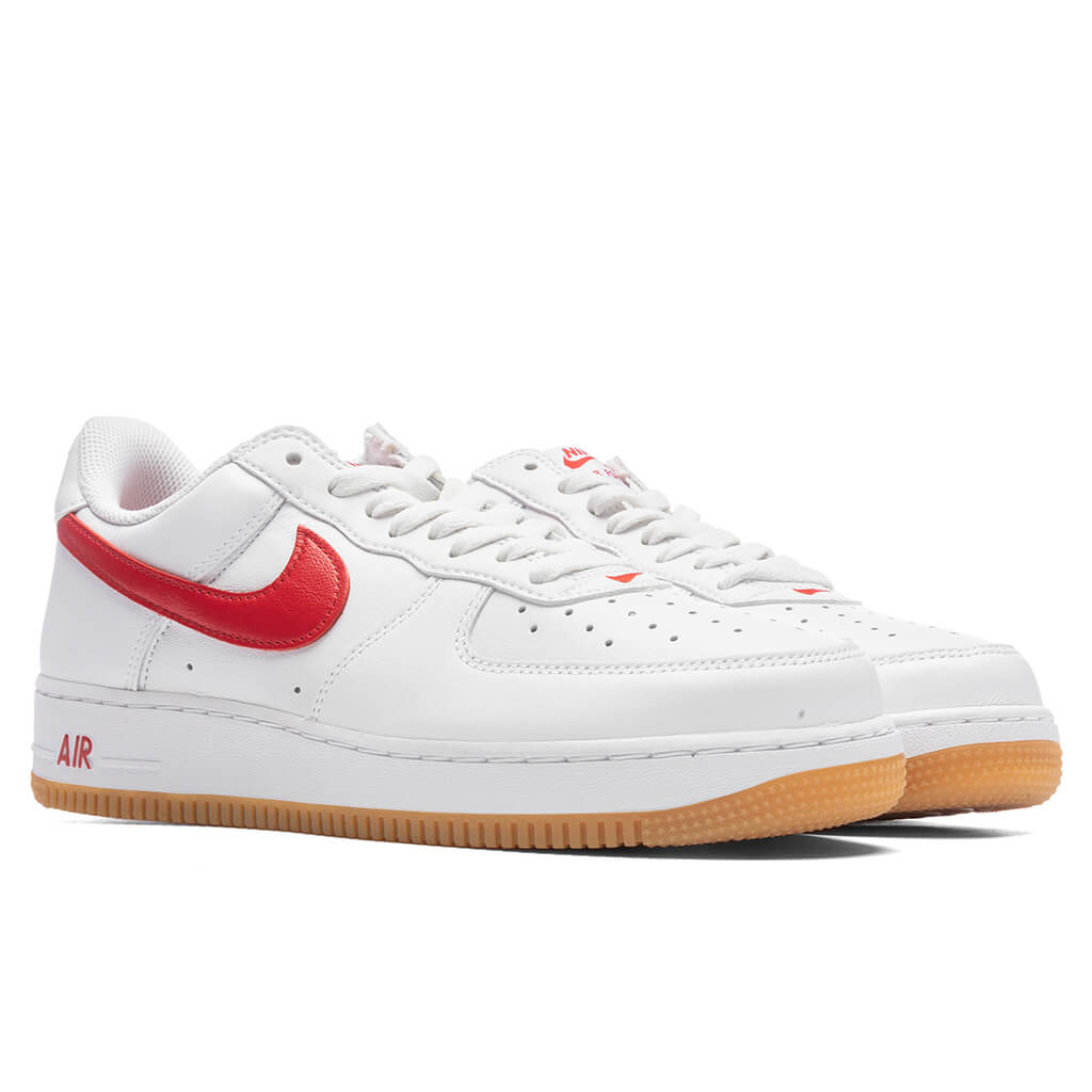 Nike Air Force 1 Low Retro - White/University Red/Gum Yellow