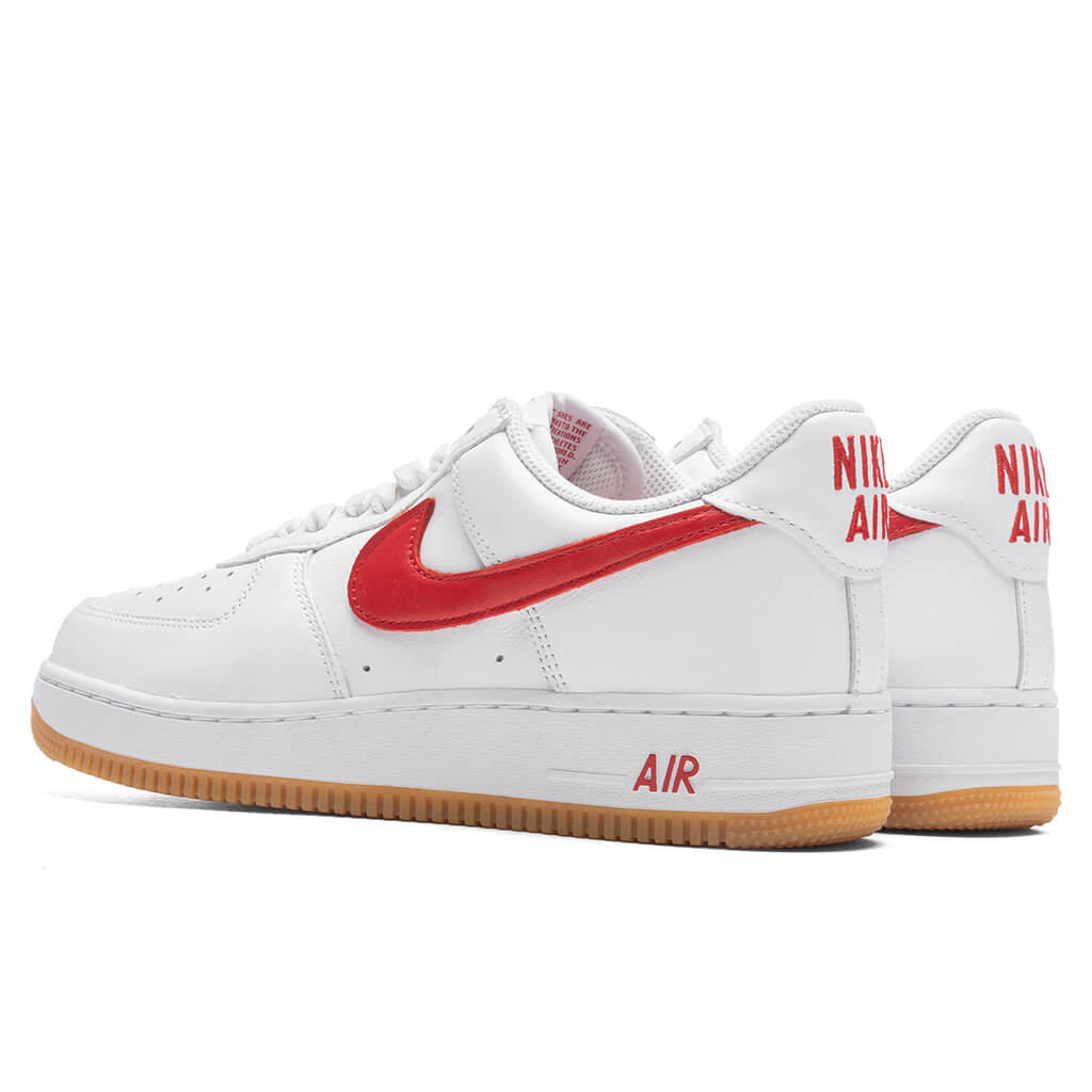 Nike Air Force 1 Low Retro - White/University Red/Gum Yellow