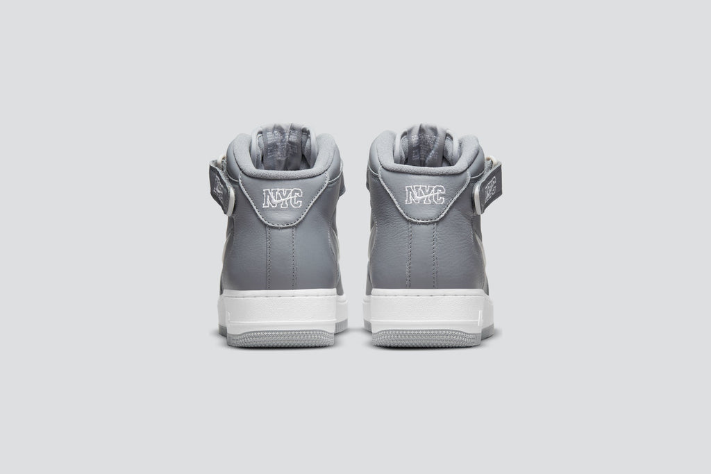Nike Air Force 1 Mid Jewel 'NYC Cool Grey' - Cool Grey/Metallic Silver