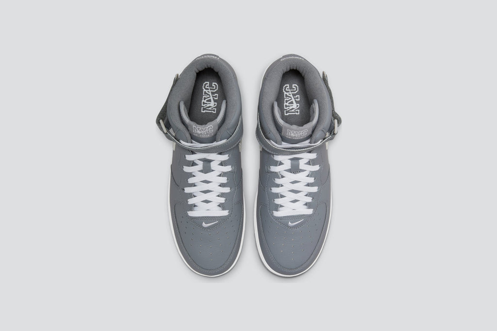 Nike Air Force 1 Mid Jewel 'NYC Cool Grey' - Cool Grey/Metallic Silver