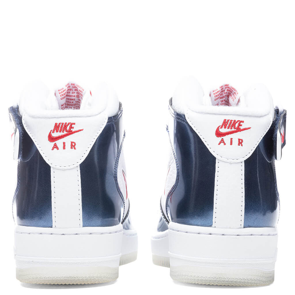 Nike Air Force 1 Mid QS "Independence Day" - White/University Red/Midnight Navy