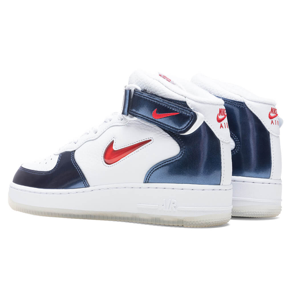 Nike Air Force 1 Mid QS "Independence Day" - White/University Red/Midnight Navy