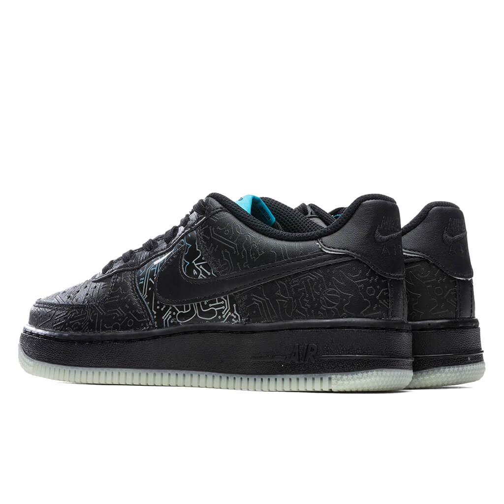 Nike Air Force 1 '06 (GS) - Black/Light Blue Fury
