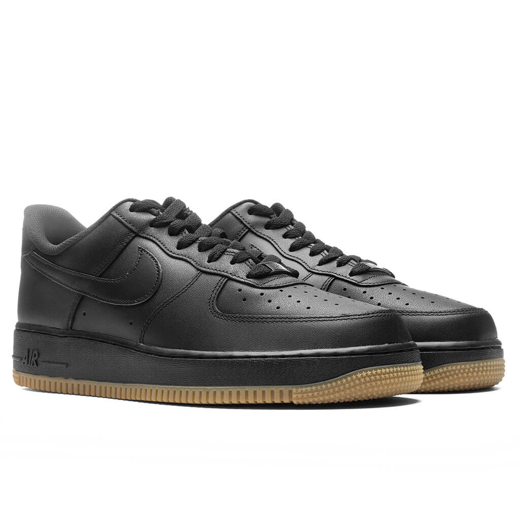 Nike Air Force 1 '07 - Black/Black/Gum Light Brown