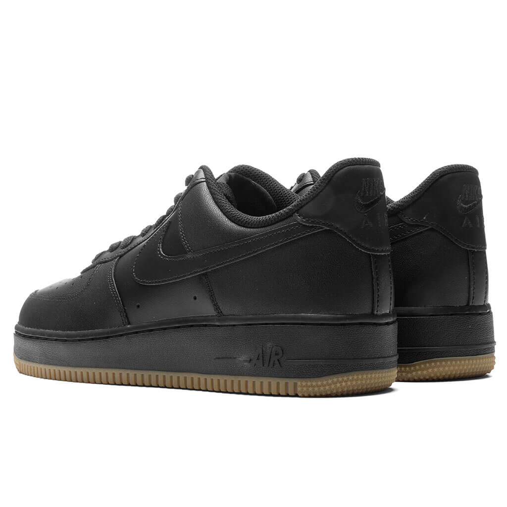 Nike Air Force 1 '07 - Black/Black/Gum Light Brown