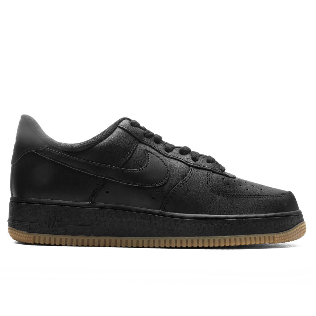 Nike Air Force 1 '07 - Black/Black/Gum Light Brown