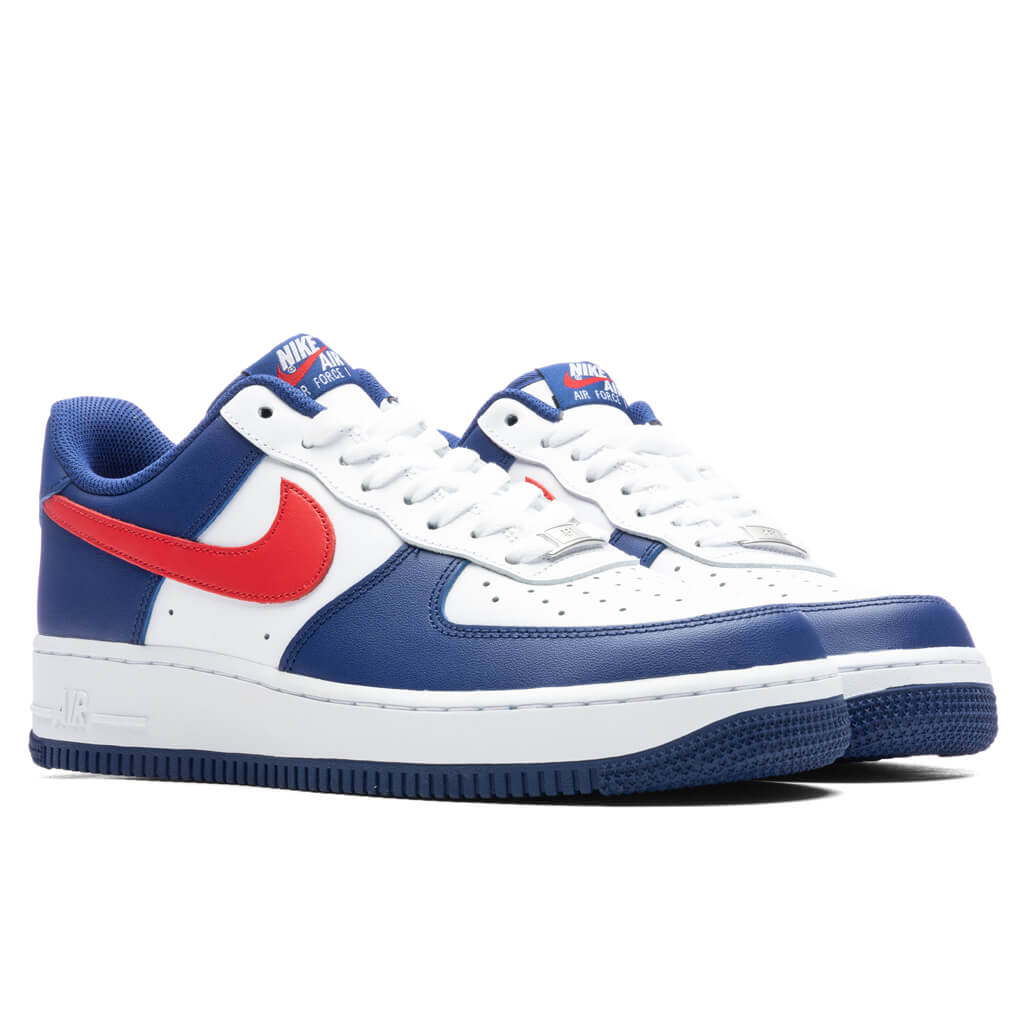 Nike Air Force 1 '07 - White/University Red/Deep Royal