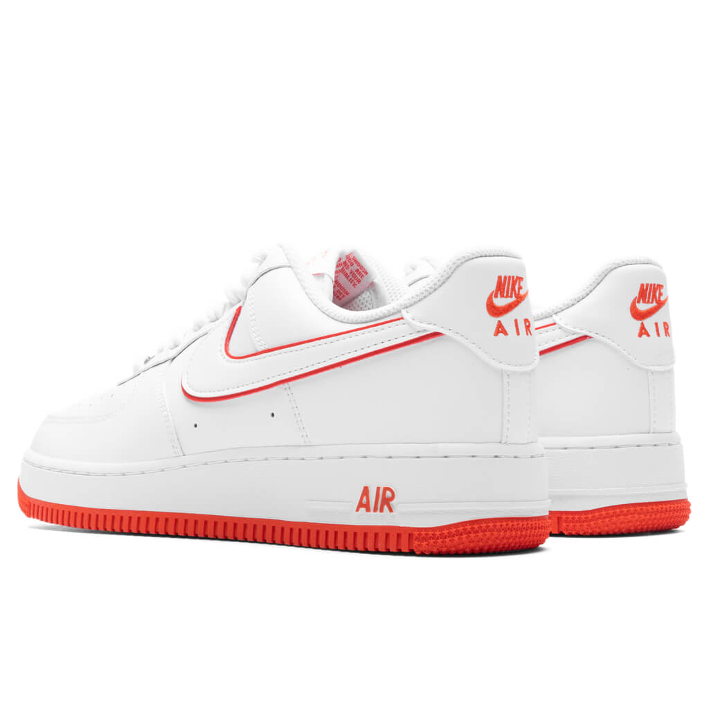 Nike Air Force 1 '07 - White/White/Picante Red