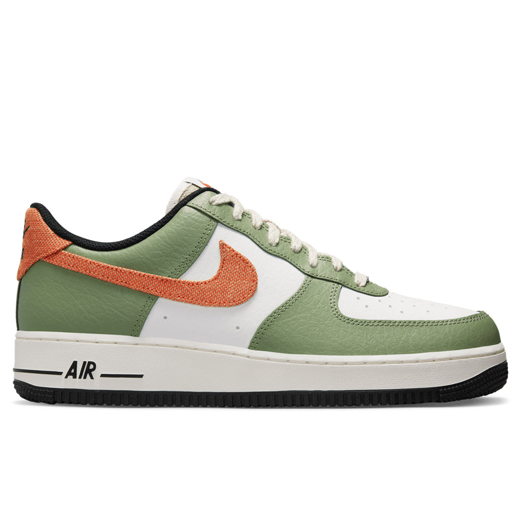 Nike Air Force 1 '07 Oil Green - Oil Green/Safety Orange/White