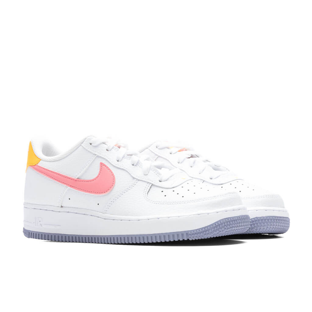 Nike Air Force 1 (GS) - White/Coral Chalk/Laser Orange