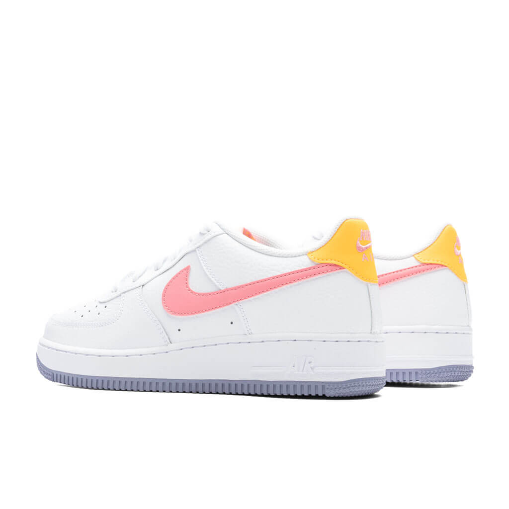 Nike Air Force 1 (GS) - White/Coral Chalk/Laser Orange
