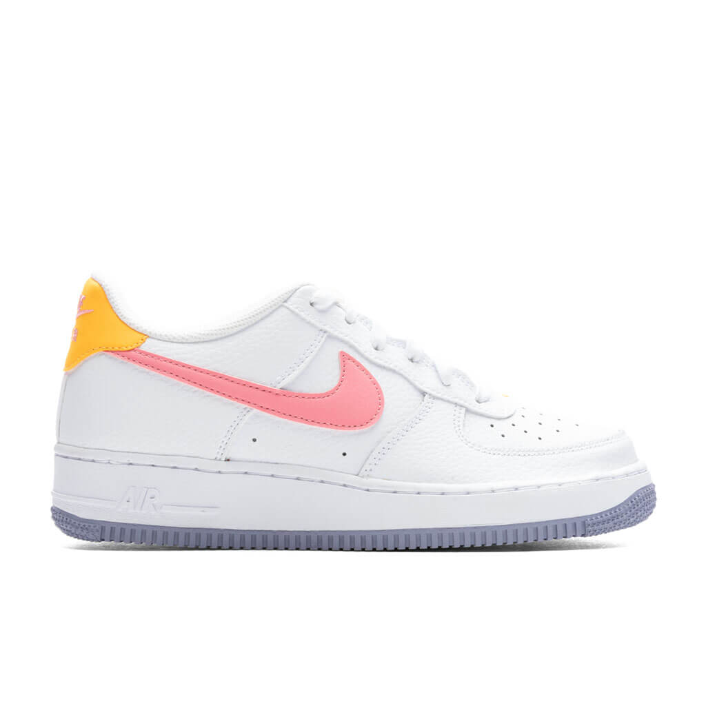 Nike Air Force 1 (GS) - White/Coral Chalk/Laser Orange