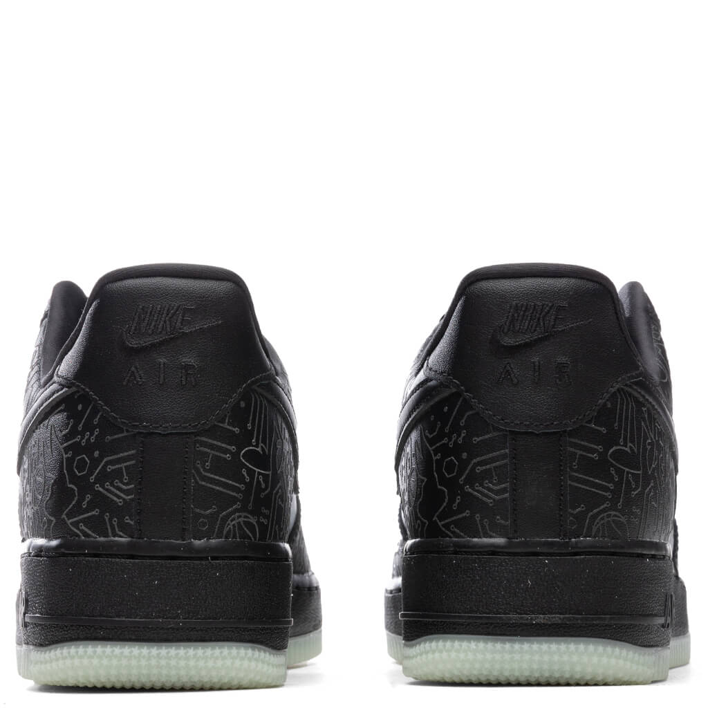 Nike Air Force 1 (PS) - Black/Light Blue Fury