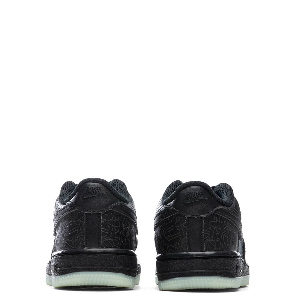 Nike Air Force 1 (TD) - Black/Light Blue Fury