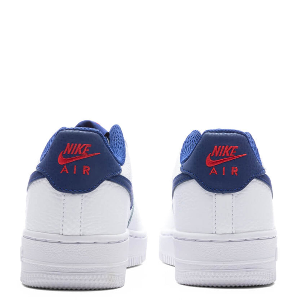 Nike Air Force 1 (GS) - White/Deep Royal Blue/University Red