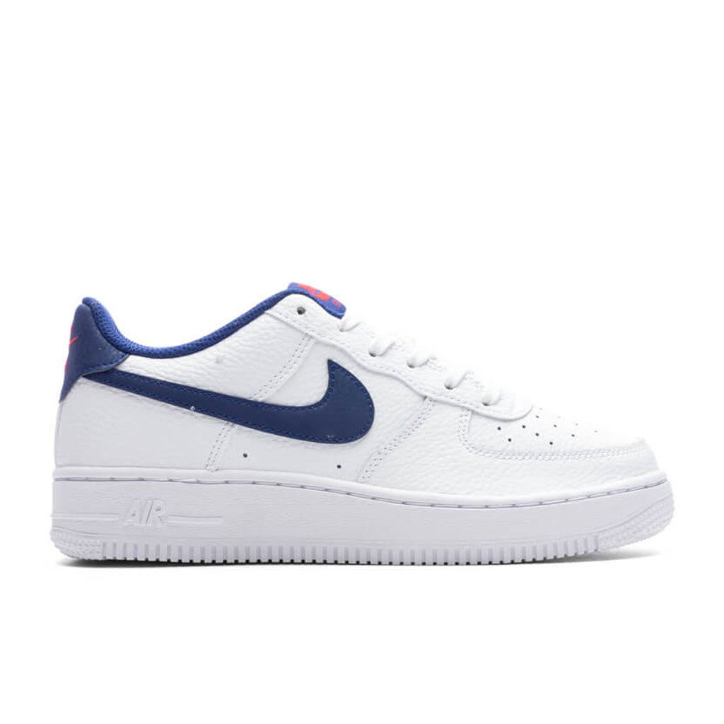 Nike Air Force 1 (GS) - White/Deep Royal Blue/University Red