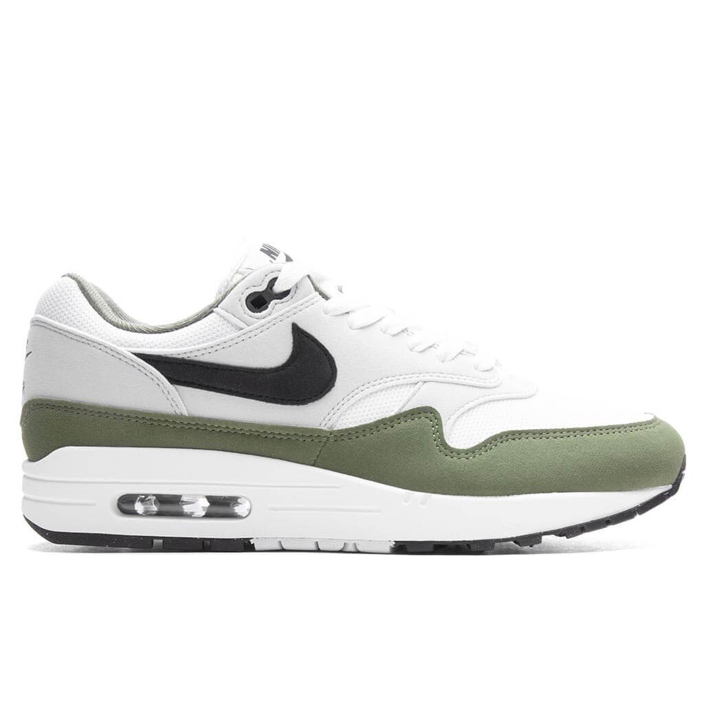 Nike Air Max 1 - White/Black/Medium Olive
