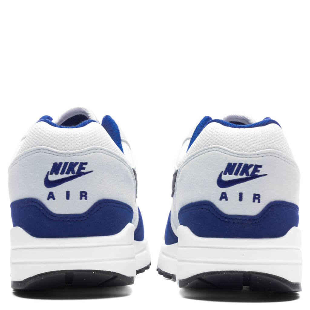 Nike Air Max 1 - White/Black/Deep Royal Blue