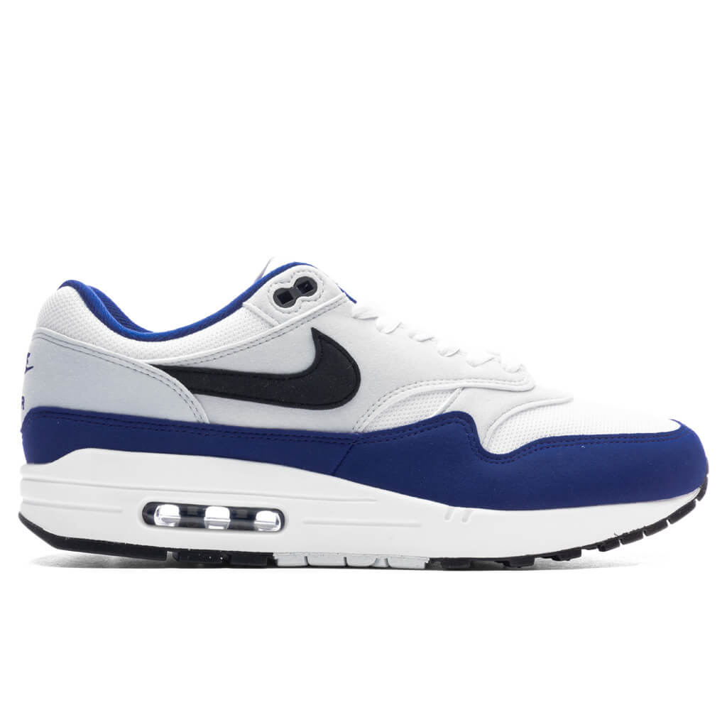 Nike Air Max 1 - White/Black/Deep Royal Blue