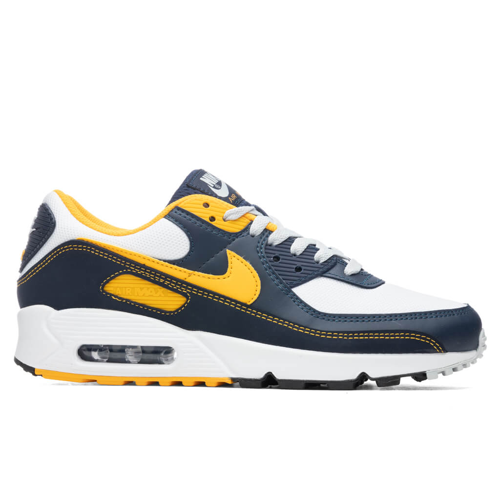 Nike Air Max 90 - White/University Gold/Midnight Navy