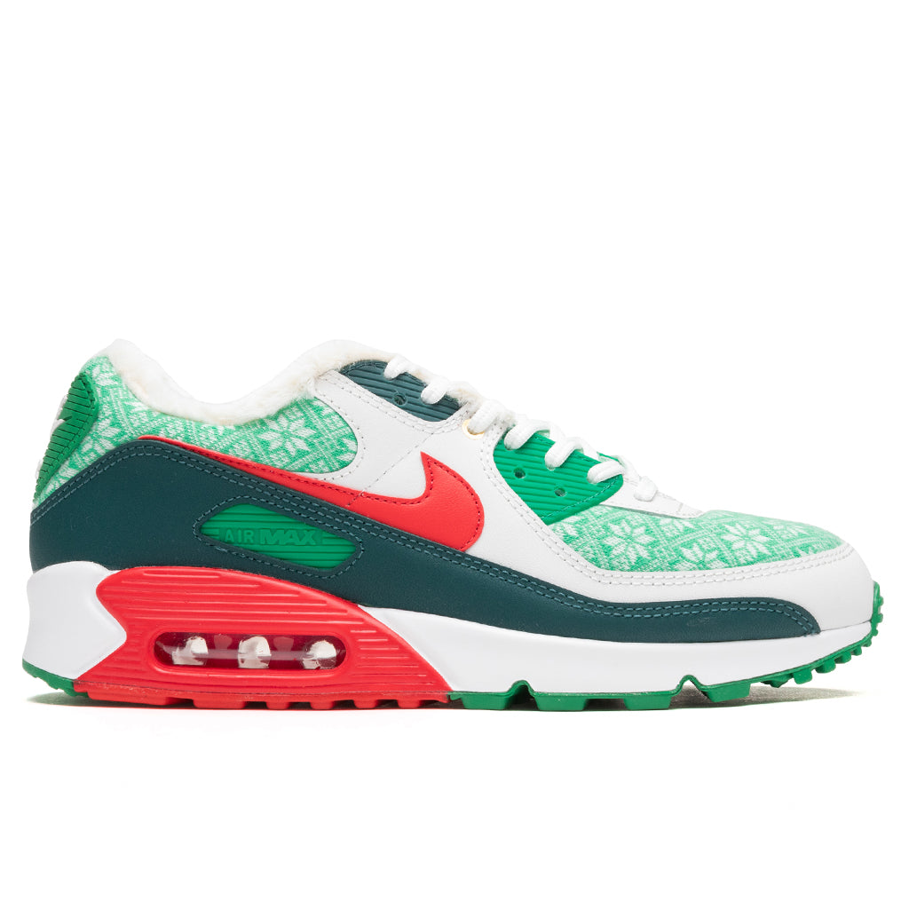 Nike Air Max 90 - White/University Red/Dark Atomic Teal