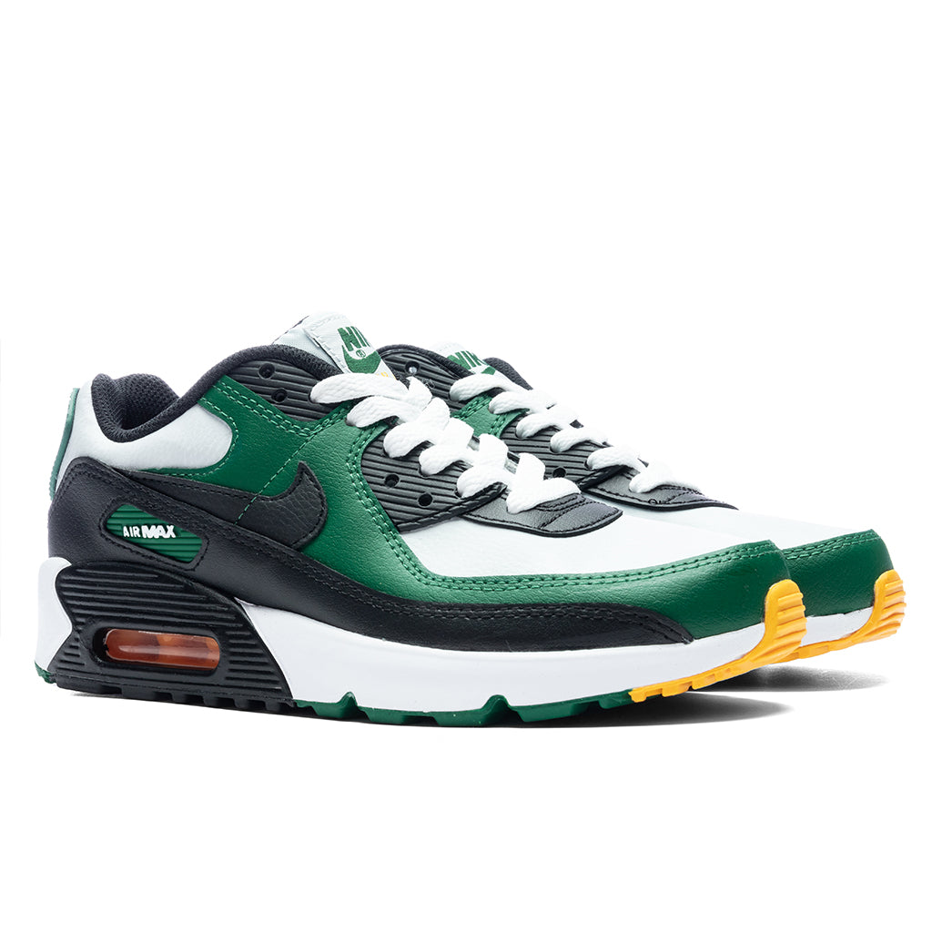 Nike Air Max 90 LTR (GS) - Pure Platinum/Black/Gorge Green