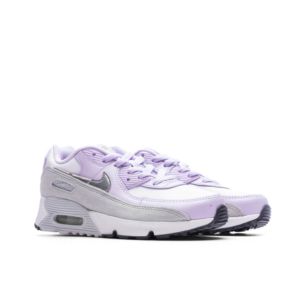Nike Air Max 90 (PS) - White/Metallic Silver/Violet Frost