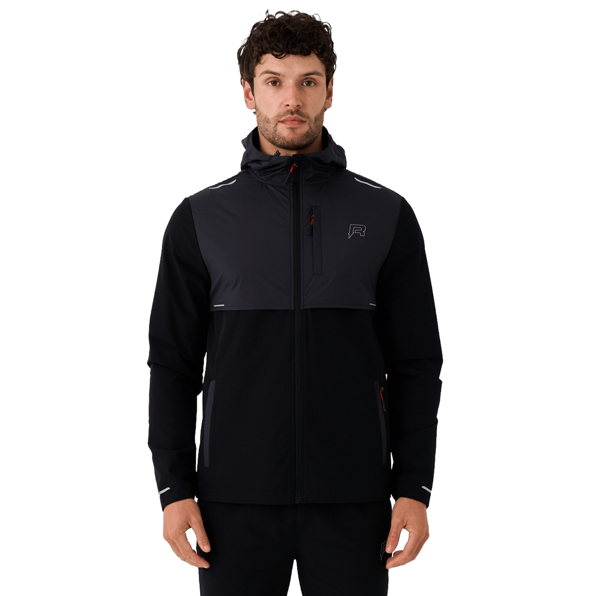 Reprimo Summit Windbreaker Jacket 'Black Red'
