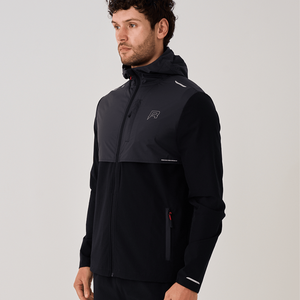 Reprimo Summit Windbreaker Jacket 'Black Red'